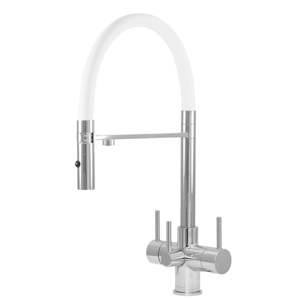 Aquila 3-Way Kitchen Tap White